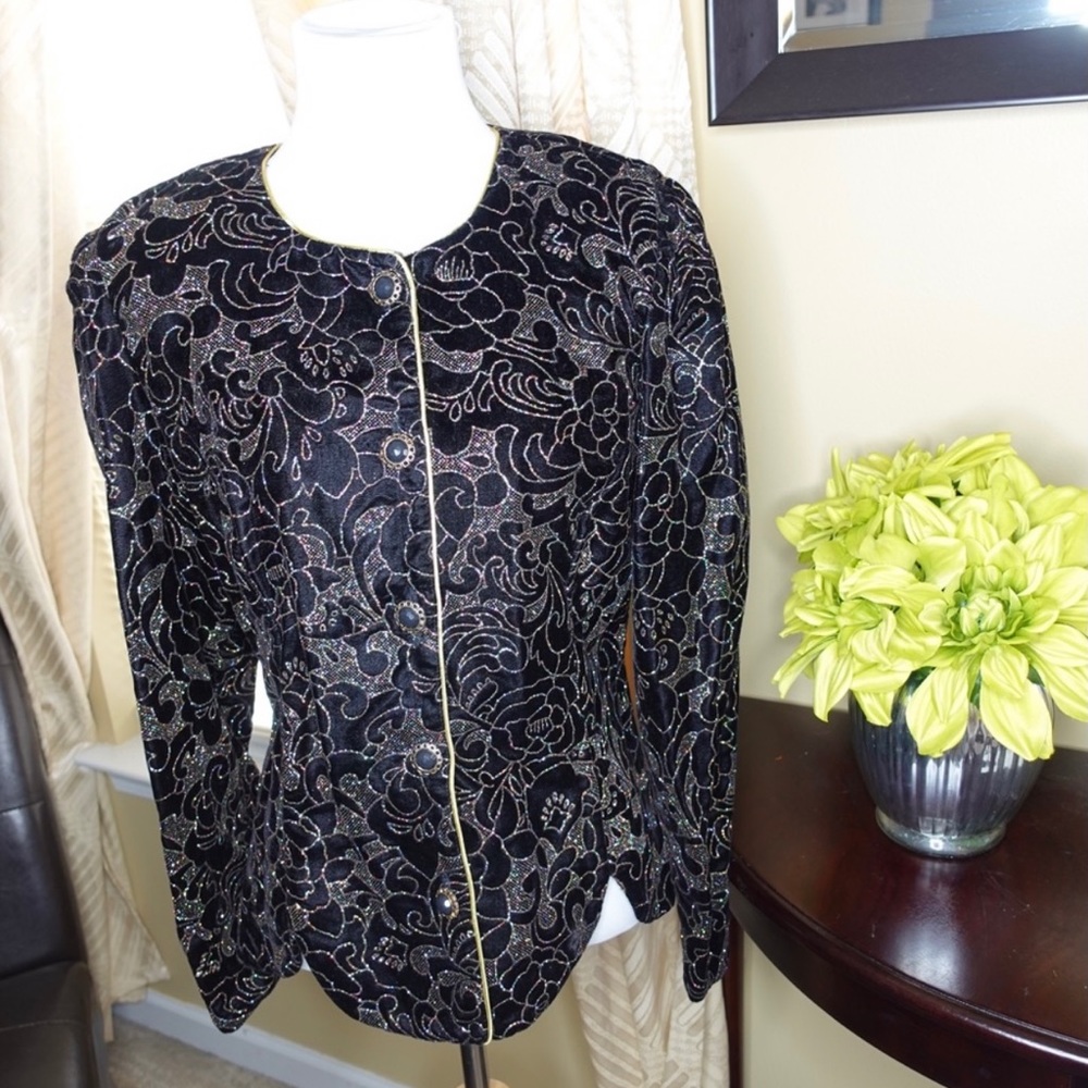 R&K Black Sparkled Cardigan